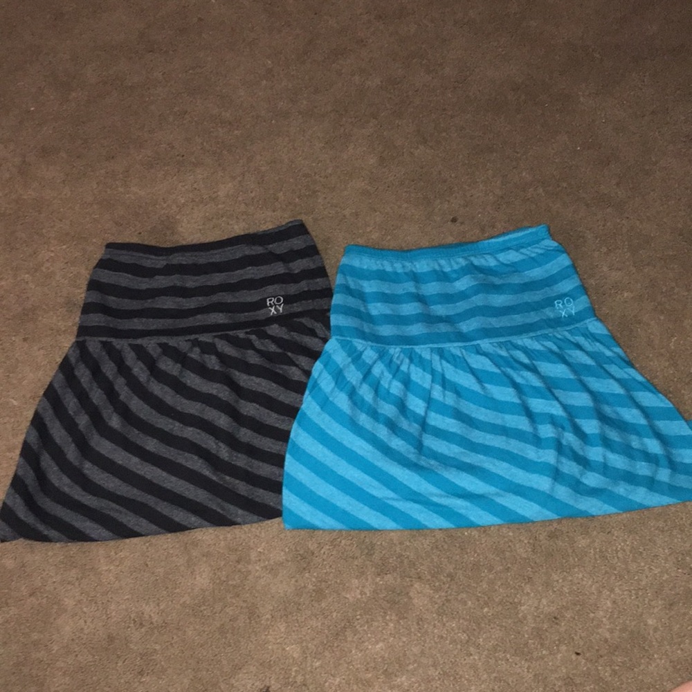 Pair of two ROXY skirts size M. Mint condition!!